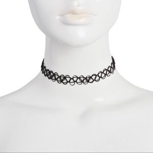 * SOLD OUT * Black Gothic Tattoo Choker Necklace
